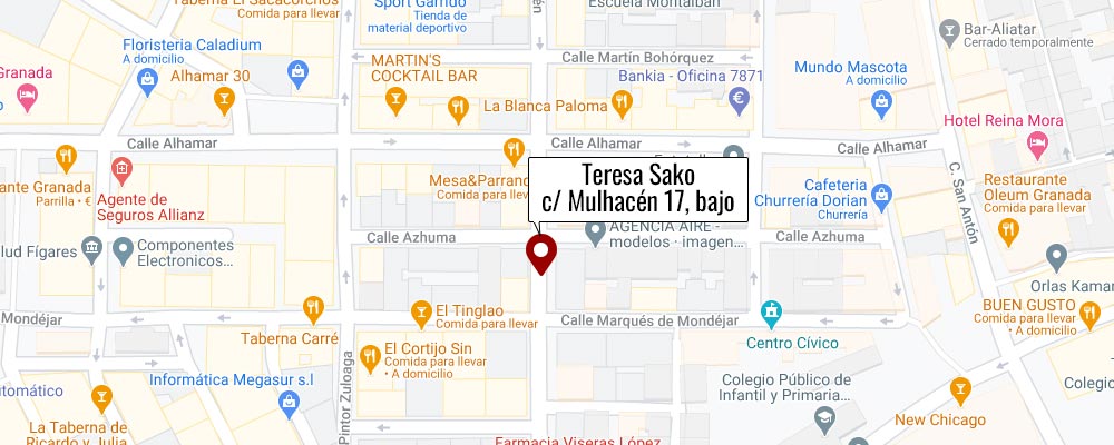 Mapa tienda Teresa Sako